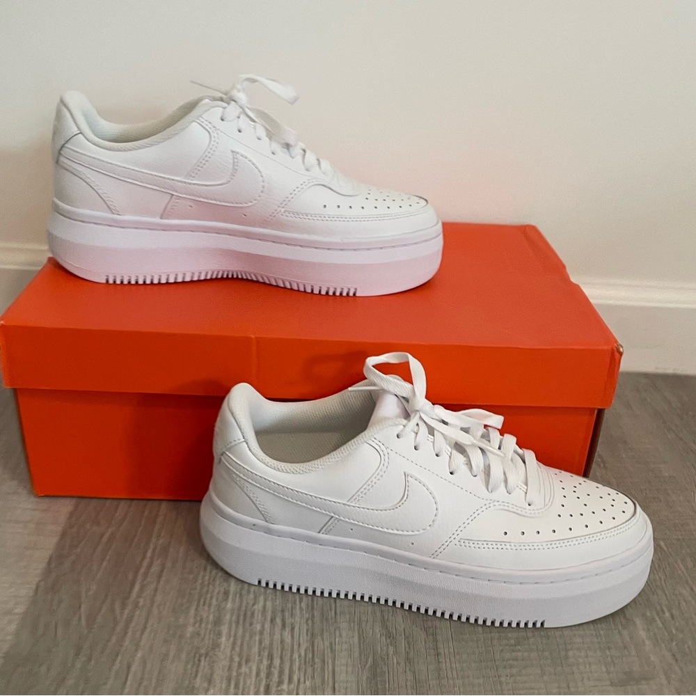 brand new Nike Court Vision Alta Women’s 8.5 platform sneakers